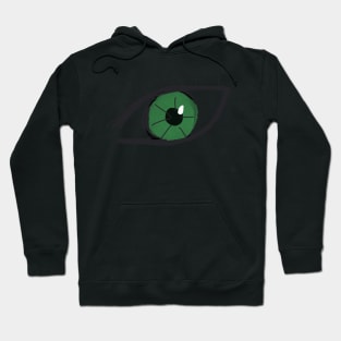 Evil Green Eye Pattern Hoodie